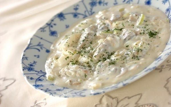 チキンとブロッコリーのコーンシチュー, 具だくさん 鮭のクリームシチュー, カボチャのフライパンシチュー, 里芋のコーンシチュー, カリフラワーのシチュー, カブとカキのクリーム・シチュー