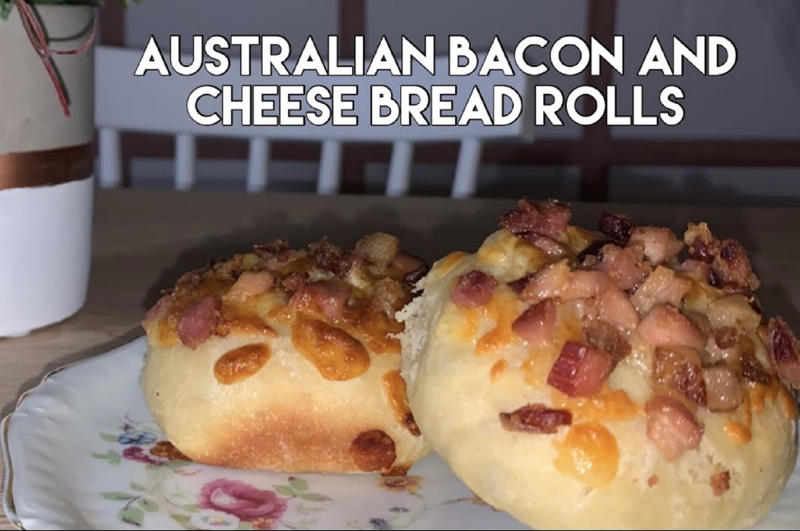 Cheese and bacon roll A unique country with unique food, Emu anyone?, Witchetty Grubs, High in protein and an authentic food of the land, Macadamia nuts, A nut native to Australia, Damper is a traditional dish still enjoyed today, Balmain bugs, John Dory & chips, A dessert for a ballerina, Fairy Bread, Chiko Roll, Care for a crocodile leg?, Vegemite on toast, Cherry Ripe Bar, Tim Tams, ANZAC biscuits, Cheese and bacon roll, Grilled kangaroo, Barramundi