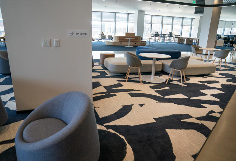 A building built Ford Tough , Aesthetics and art, The cornerstone to a new campus, Welcome area work spots, A courtyard like no other for the Four Vagabonds, Let's eat!, A dream 'hobby shop', The showroom that sells the car
