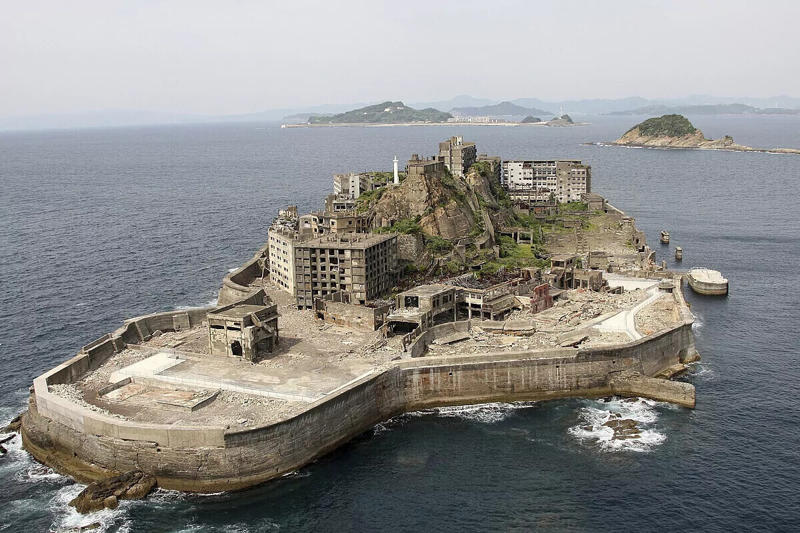 8. Hashima Island, Japan 15. Eglin Island, USA, 14. Kerguelen Islands, Indian Ocean, 13. Bermeja, Gulf of Mexico, 11. Bouvet Island, South Atlantic, 10. Chagos Archipelago, Indian Ocean, 9. Niihau, United States, 8. Hashima Island, Japan, 7. Gruinard Island, Scotland, 6. Poveglia, Italy, 5. Surtsey, Iceland, 4. Vozrozhdeniya Island, Kazakhstan, 3. Morgan Island, USA, 2. Snake Island, Brasil