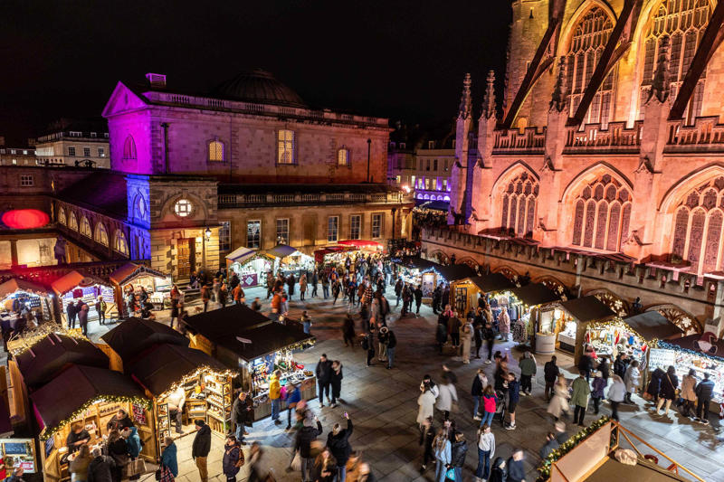 Hyde Park Winter Wonderland (London), Southbank Centre Winter Market (London), Manchester Christmas Markets (Greater Manchester), Edinburgh Christmas Market (Scotland), Bath Christmas Market (Somerset), Winchester Cathedral Christmas Market (Hampshire)