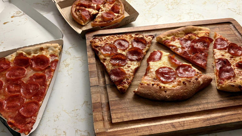 6. Papa Johns, 5. Pizza Hut, 4. Little Caesars, 3. Sbarro, 2. Domino's, 1. California Pizza Kitchen