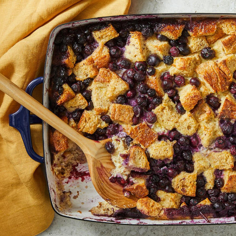 High-Protein Breakfast Casserole, Overnight French Toast Casserole, Spinach & Feta English Muffin Breakfast Casserole, Tater Tot Breakfast Casserole, Peanut Butter-Banana French Toast Casserole, Bacon, Cheddar & Spinach Strata, Spinach, Feta & Artichoke Tater Tot Casserole, Ham & Broccoli Breakfast Casserole, Spinach, Mushroom & Egg Casserole, Lemon-Blueberry French Toast Casserole, Eggs Benedict Casserole, Vegetarian Spring Egg Casserole, Christmas Breakfast Casserole, Sweet Pepper Hash Brown Baked Eggs, Blueberry-Almond Overnight French Toast