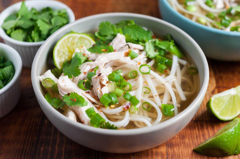 Quick Chicken Pho, Cheesy Baked Tacos, 15-Minute Dumplings with Peanut-Chili Sauce, Chicken Scampi with Angel Hair Pasta, Cauliflower Rice Bowl with Garlic Shrimp, Loaf Pan Lasagna, Smoked Salmon Pasta, Veggie Tacos, Pasta with Tuna and Capers in White Wine Sauce, Stracciatella alla Romana, Chicken Carbonara, Chinese Tomato Egg Stir Fry, Broccoli Cheddar Creamy Beans, Broccoli Pesto Pasta, Dumpling Bake, Classic Patty Melt, Midnight Pasta, Shrimp Risotto, Angel Hair Pasta with Clams, Cherry Tomatoes, and Basil, Easy Pork Bánh Mì, Creamy Cavatappi