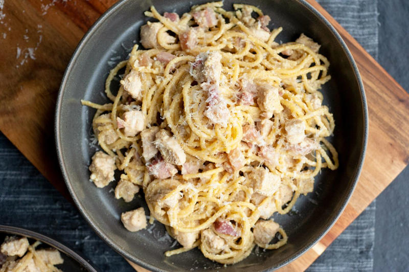 Quick Chicken Pho, Cheesy Baked Tacos, 15-Minute Dumplings with Peanut-Chili Sauce, Chicken Scampi with Angel Hair Pasta, Cauliflower Rice Bowl with Garlic Shrimp, Loaf Pan Lasagna, Smoked Salmon Pasta, Veggie Tacos, Pasta with Tuna and Capers in White Wine Sauce, Stracciatella alla Romana, Chicken Carbonara, Chinese Tomato Egg Stir Fry, Broccoli Cheddar Creamy Beans, Broccoli Pesto Pasta, Dumpling Bake, Classic Patty Melt, Midnight Pasta, Shrimp Risotto, Angel Hair Pasta with Clams, Cherry Tomatoes, and Basil, Easy Pork Bánh Mì, Creamy Cavatappi