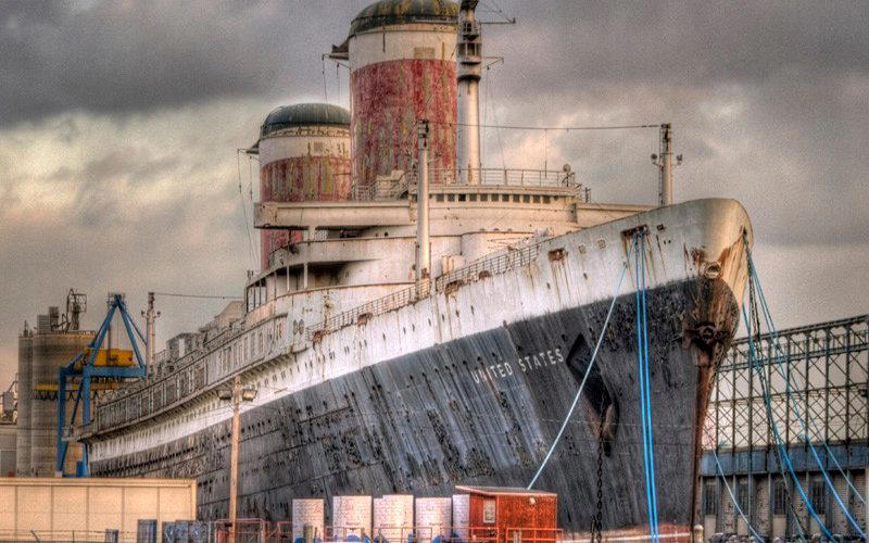 A top-secret construction, Sailing with the stars, The unwanted wonder, The fates of five other great ocean liners, SS Normandie, RMS Queen Elizabeth, RMS Queen Mary, Queen Elizabeth 2, SS Rotterdam