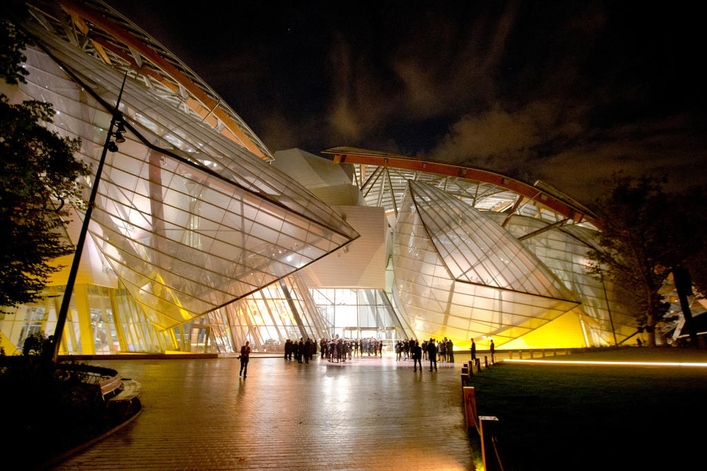 Louis Vuitton Foundation, Paris, Guggenheim Museum, Bilbao, Spain, New World Center, Miami, 8 Spruce, New York, Walt Disney Concert Hall, Los Angeles