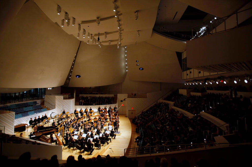 Louis Vuitton Foundation, Paris, Guggenheim Museum, Bilbao, Spain, New World Center, Miami, 8 Spruce, New York, Walt Disney Concert Hall, Los Angeles