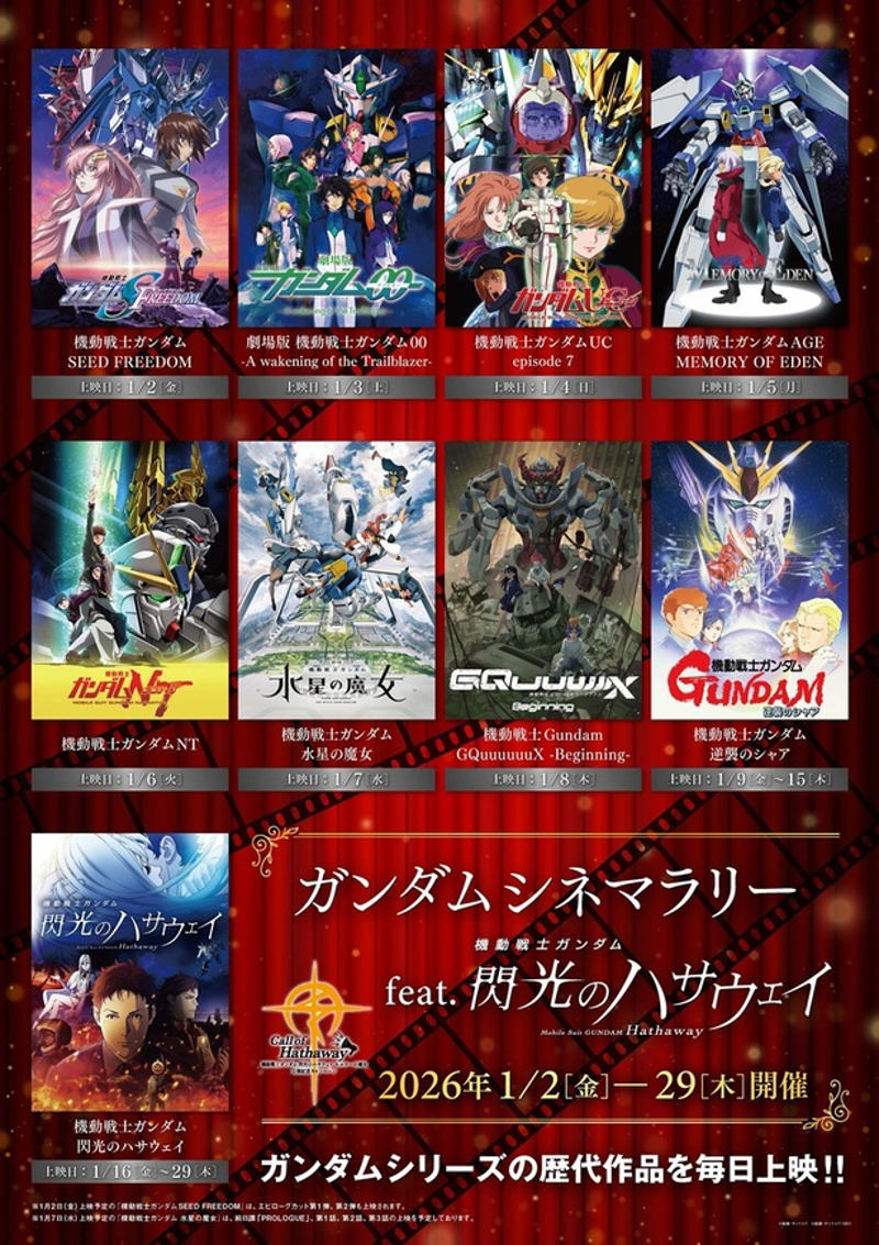 「閃光のハサウェイ」第1章のTVエディションが日本テレビで放送, 21世紀ガンダムを日替わり上映＆「逆襲のシャア」も上映, 「キルケーの魔女」に向けて、宇宙世紀を学ぶ, 「機動戦士ガンダム 逆襲のシャア」から12年後が舞台