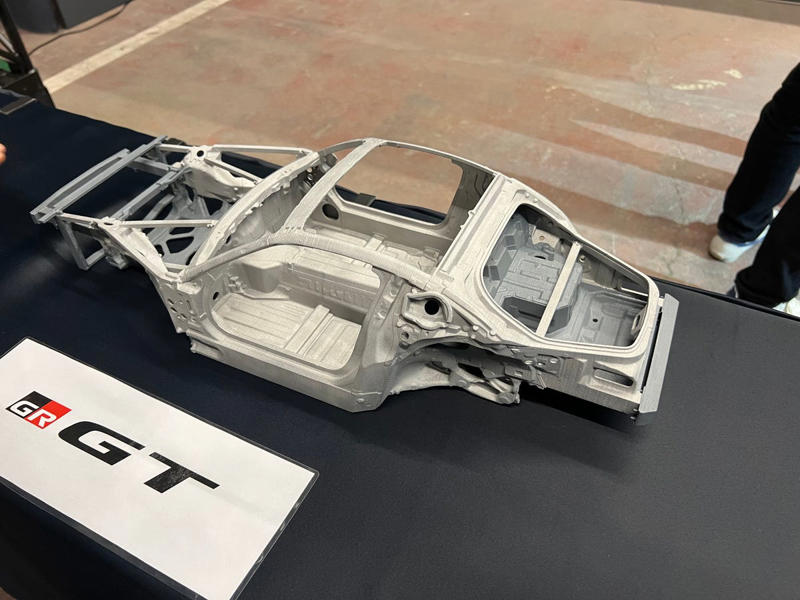 1) It was “born from humiliation.”, 4) The rear transaxle is crazy. , 5) Hybridization is slight. , 7) The street car and GT3 racer were engineered together., 9) Practicality will be limited. , 10) It should be cheaper than the previous LFA., 11) The first customers will be receiving cars in 2027.
