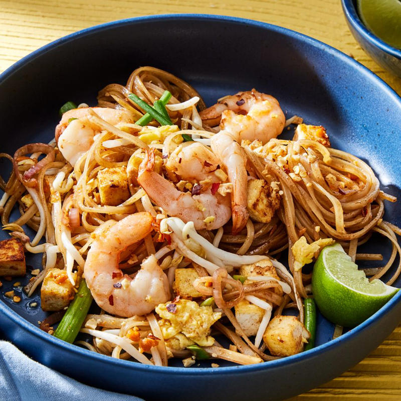 Shrimp Lettuce Wraps, Shrimp Pad Thai, Creamy Pesto Shrimp with Gnocchi & Peas, Tajín Shrimp Tacos with Cabbage Slaw, Spicy Shrimp with Cauliflower Rice, 15-Minute Pesto Shrimp, Skillet Shrimp with Rice & Peas, Copycat Bonefish Grill Bang Bang Shrimp, Garlic Shrimp Spaghetti, Stir-Fried Teriyaki Shrimp Noodles, Sheet-Pan Shrimp & Asparagus, Ginger-Soy Zucchini Noodles with Shrimp, Super Quick Low-Carb Shrimp Scampi, Cilantro-Lime Shrimp Bowl, One-Pot Shrimp with Tomatoes & Feta