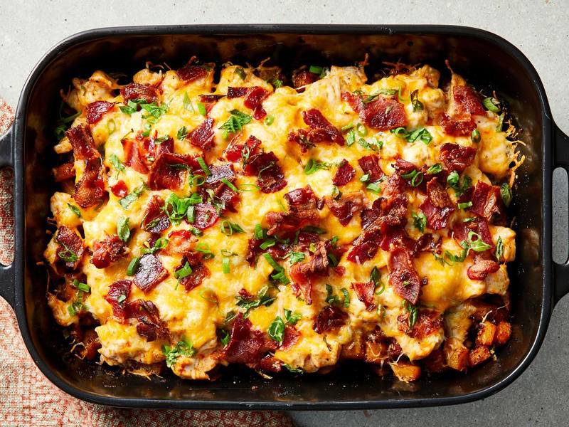 Cheesy Sausage Zucchini Casserole, Awesome Broccoli-Cheese Casserole, Buffalo Chicken and Roasted Potato Casserole, Old School Mac n' Cheese, Ground Beef Casserole with Brown Rice, Grandma's Hamburger Casserole, Chicken, Stuffing and Green Bean Casserole, Ladybug's Poppy Seed Chicken Casserole, Hamburger Rice Casserole, Cheeseburger Casserole with Tater Tots, Broccoli Cheese Casserole, The Casserole, Mom's Yummy Onion Casserole, Spaghetti Bake, Tater Tot Taco Casserole, More Inspiration