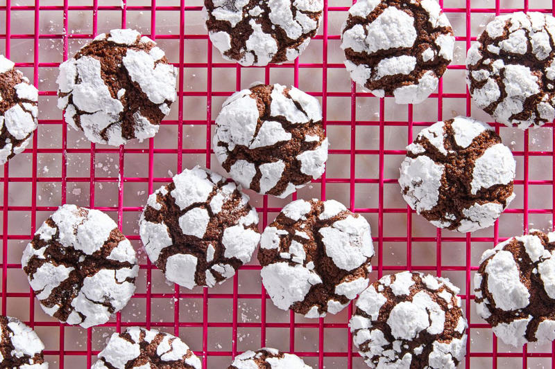Mexican Wedding Cookies, Ranger Cookies, Potato Chip Cookies, Tahini Chocolate Chip Cookies, Classic English Toffee, Chewy Oatmeal Molasses Cookies, Linzer Cookies, Kitchen Sink Cookies, Chocolate Crinkle Cookies, Peanut Butter Blossom Cookies, Adobo Chocolate Chip Cookies, Whoopie Pies