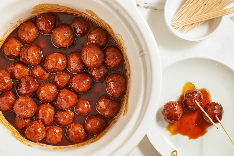 Key Ingredients, Can You Make Cocktail Meatballs Ahead of Time?, Tips For Making Slow Cooker Cocktail Meatballs, How to Make My Slow Cooker Glazed Cocktail Meatballs, Easy Variations, Serving Suggestions, More Holiday Appetizers To Try