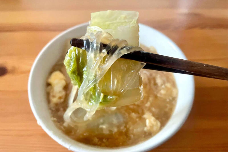 ■「白菜スープ」の材料, ■ワンパンでさっと作れる, ■旨みたっぷり、芯から温まる, ■寒い日にぴったり　「白菜スープ」