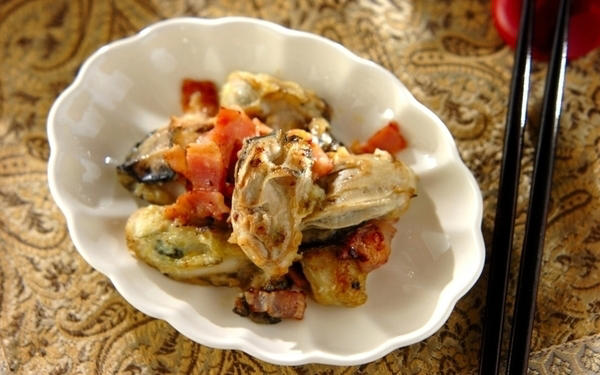 カキのベーコン焼き, 人気！ カキのガーリックオイル焼き, カキの和風ドリア, カキのとろろ昆布蒸し, カキの豆乳仕立て汁 みそ風味