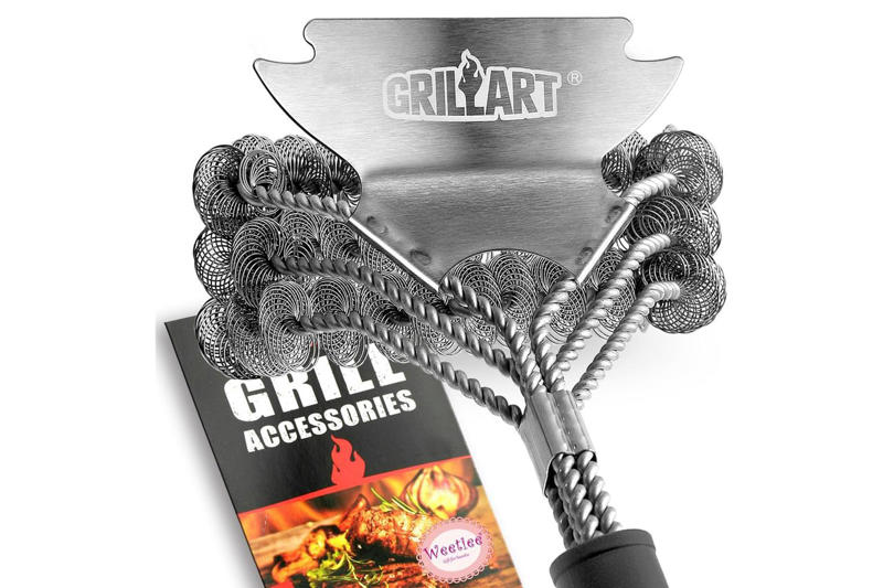 Grillart Bristle-Free Grill Brush and Scraper, Evapo-Rust Heavy-Duty Rust Remover, Carbona 2-in-1 Oven Rack and Grill Cleaner , Hatoku 4-Pack Grill Cleaning Bricks, Grillart SteamWizards Bristle-Free Grill Brush, Caron & Doucet Ultimate Cast Iron Set, Kona 360 Clean Grill Brush, Reynolds Wrap Heavy Duty Aluminum Foil