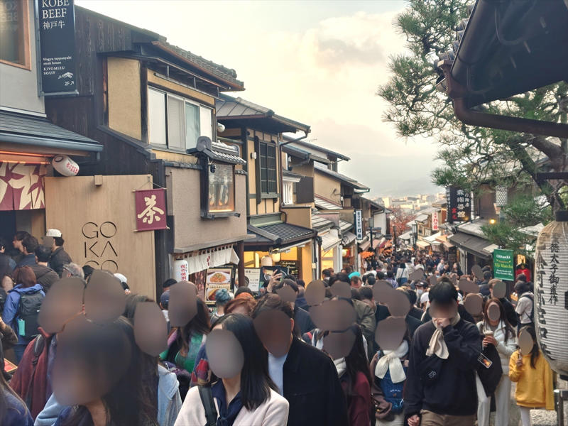 ・祇園へ行ってみた, ・清水寺の周辺へ行ってみた, ・錦市場へ行ってみた, ・京都のキャパシティは……