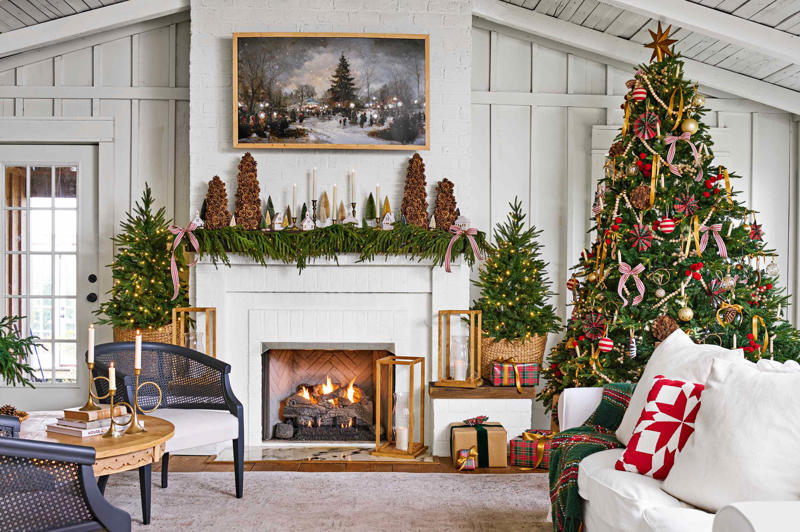 1. Natural Green Trees, 2. Multiple Christmas Trees, 3. Lush and Luxurious Christmas Trees, 4. Slim and Pencil-Style Space-Saving Trees, 5. Colorful Kitchmas-Inspired Trees, 6. Vintage-Style Christmas Tree Lights, 7. Sustainable Trees and Decor