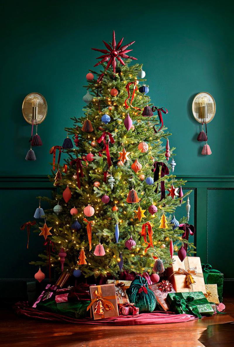 1. Natural Green Trees, 2. Multiple Christmas Trees, 3. Lush and Luxurious Christmas Trees, 4. Slim and Pencil-Style Space-Saving Trees, 5. Colorful Kitchmas-Inspired Trees, 6. Vintage-Style Christmas Tree Lights, 7. Sustainable Trees and Decor
