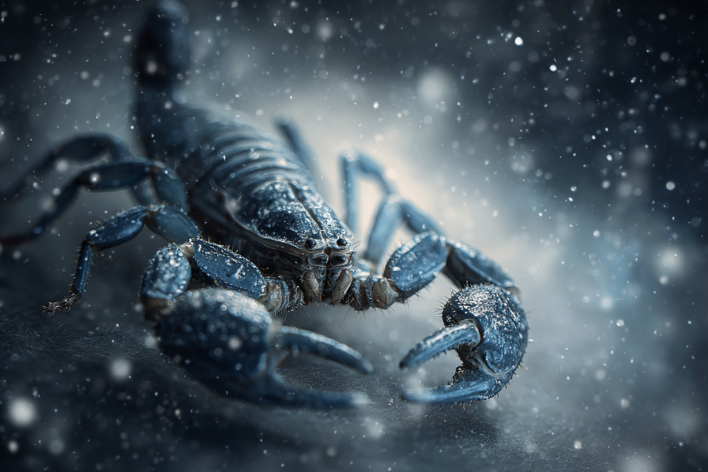 Scorpio 1. Aries, 2. Taurus, 3. Gemini, 4. Cancer, 6. Virgo, 7. Libra, 8. Scorpio, 9. Sagittarius, 10. Capricorn, 11. Aquarius, 12. Pisces