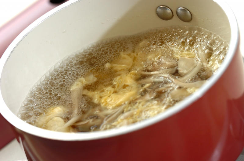 モヤシのトロミスープ, 鶏むね肉のトロミスープ, 4種のキノコとショウガのトロミスープ, シンプル野菜のトロミスープ, ヒジキのトロミスープ, レンコンのトロミスープ, エノキのトロミスープ, カブのトロミスープ, アサリと卵のトロミスープ