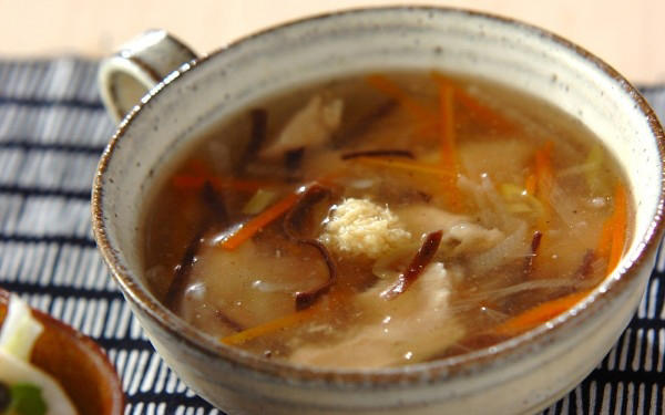 モヤシのトロミスープ, 鶏むね肉のトロミスープ, 4種のキノコとショウガのトロミスープ, シンプル野菜のトロミスープ, ヒジキのトロミスープ, レンコンのトロミスープ, エノキのトロミスープ, カブのトロミスープ, アサリと卵のトロミスープ