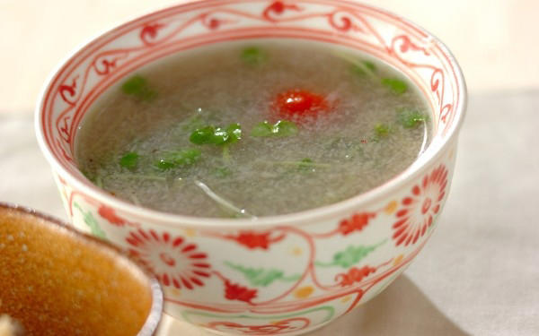 モヤシのトロミスープ, 鶏むね肉のトロミスープ, 4種のキノコとショウガのトロミスープ, シンプル野菜のトロミスープ, ヒジキのトロミスープ, レンコンのトロミスープ, エノキのトロミスープ, カブのトロミスープ, アサリと卵のトロミスープ