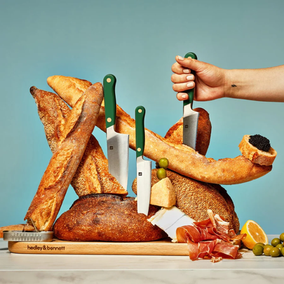 A bench scraper to keep their workspace tidy, A sous vide machine to cook proteins to perfection, A hosting gift for every palate, A KitchenAid stand mixer that puts in the elbow grease for you, A silicone baking mat to handle dough like a pro,  A magnetic meat thermometer for ultimate food safety and convenience, A giftable spice collection curated by chefs, An impressive set of Hedley &amp; Bennett knives , A Le Creuset pie dish too pretty to put away, A non-stick pan they’ll rely on for every meal, Related...