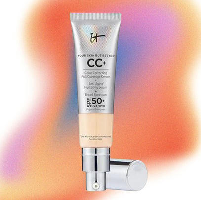 Supergoop's bestselling glow-inducing base, A perfect-coverage CC cream that makes skin look flawless, A skin-perfecting "no makeup" cream that one HuffPoster called "a miracle product", A cult-favorite tinted serum with SPF and skin-loving ingredients, A weightless Japanese sunscreen that smooths skin texture, A tinted BB cream with a refreshing powdery finish, Related...