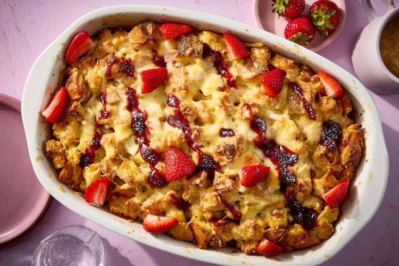 Pimiento Cheese-And-Sausage Croissant Casserole, Monte Cristo Breakfast Casserole, Tater Tot Breakfast Casserole, Blueberry-Croissant Breakfast Casserole, Sausage Breakfast Casserole, Best Breakfast Casserole, Creamy Egg Strata, Hashbrown Casserole, Croissant Bread Pudding, Pancake Casserole