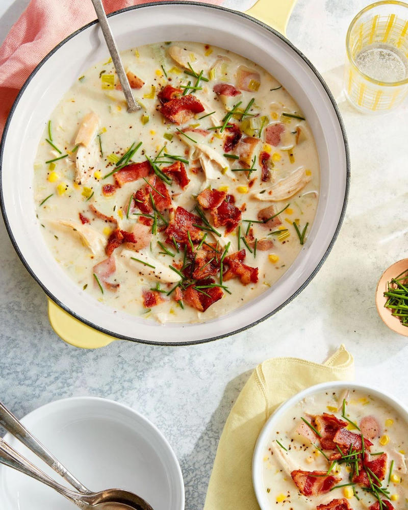 Slow Cooker Beef Stew , Tamale Pie , Marry Me Chicken, Sausage-and-Tortellini Soup, Tater Tot Casserole , Creamy Chicken Soup with Potatoes and Bacon, Salisbury Steak , Slow Cooker Chicken-Tortilla Soup , Best-Ever Chicken Pot Pie, Chicken Marsala Recipe