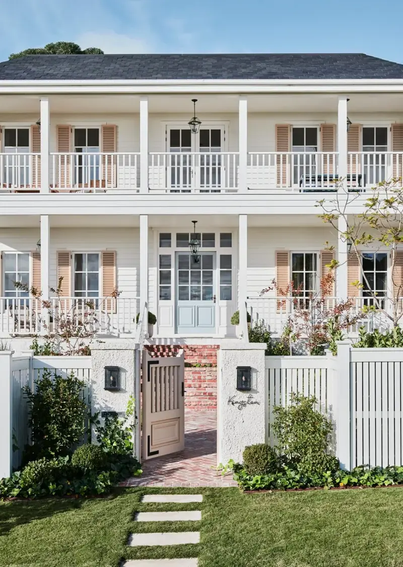 Exterior paint colours for heritage homes, Try unexpected pops of colour, Bold and bright front door colours, Timeless yet trendy green exteriors, Trending neutrals