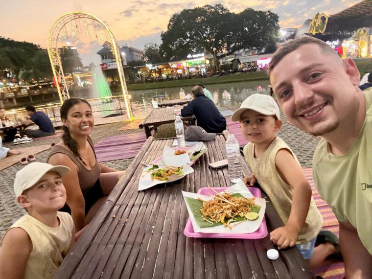 Selling their home in just three days, 'You don't need material things', Starting with southeast Asia, Activities from waterfall visits to cooking classes, World schooling, 'Why not do it now?'