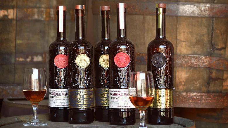 New Riff, Maker's Mark, Redemption, Penelope, Elijah Craig, Woodford Reserve, Basil Hayden, Booker's, Old Forester, Smoke Wagon, Four Roses, Noah's Mill, Wild Turkey, Colonel E.H. Taylor, Jr., Old Carter, Old Rip Van Winkle