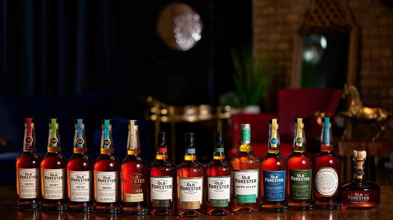 New Riff, Maker's Mark, Redemption, Penelope, Elijah Craig, Woodford Reserve, Basil Hayden, Booker's, Old Forester, Smoke Wagon, Four Roses, Noah's Mill, Wild Turkey, Colonel E.H. Taylor, Jr., Old Carter, Old Rip Van Winkle