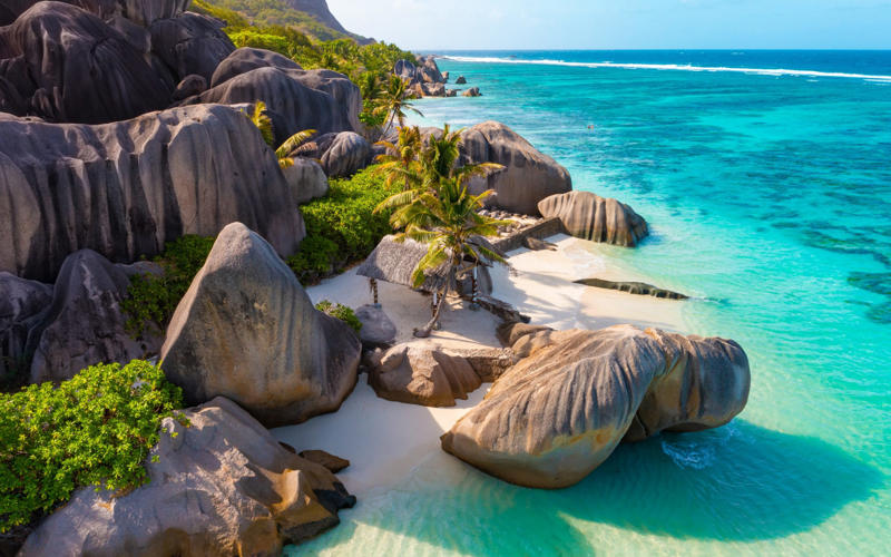 Beau Vallon Beach, Mahé, Anse Lazio, Praslin, Anse Cocos, La Digue, Anse Volbert, Praslin, Anse Sévère, La Digue, Anse Source d’Argent, La Digue, Takamaka Beach, Cerf Island, Petite Anse Kerlan, Praslin, Anse Royale, Mahé, Bird Island, How we choose, About our expert, Paula Hardy