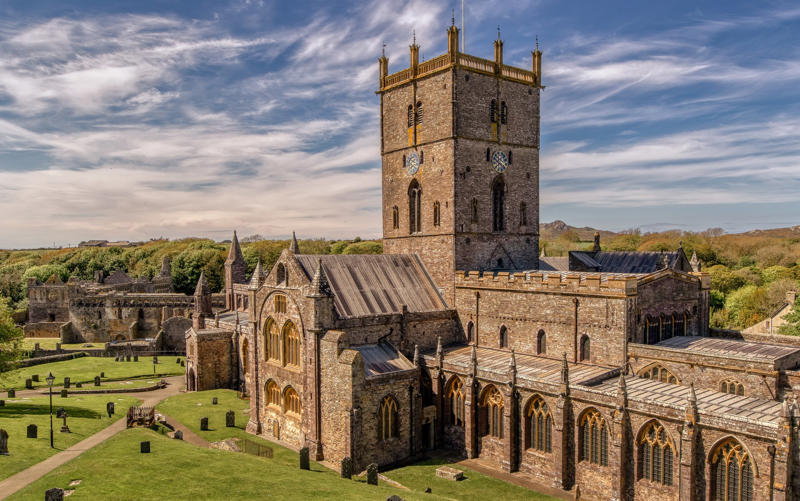 1. Soaring spires, Head to… Salisbury, Wiltshire, 2. A gargantuan nave, Head to… Liverpool, Merseyside, 3. Stunning stained glass, Head to… Canterbury, Kent, 4. Cracking cloisters, Head to… Norwich, Norfolk, 5. A cool crypt, Head to… Ripon, North Yorkshire, 6. Precious relics, Head to… Hereford, Herefordshire, 7. Pilgrim appeal, Head to… St Davids, Pembrokeshire, 8. Quirky features, Head to… Lincoln, Lincolnshire, 9. A first-class choir, Head to… Westminster, London, 10. High design, Head to… Clifton, Bristol