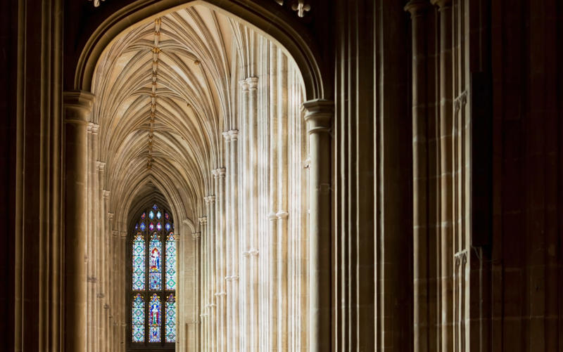 1. Soaring spires, Head to… Salisbury, Wiltshire, 2. A gargantuan nave, Head to… Liverpool, Merseyside, 3. Stunning stained glass, Head to… Canterbury, Kent, 4. Cracking cloisters, Head to… Norwich, Norfolk, 5. A cool crypt, Head to… Ripon, North Yorkshire, 6. Precious relics, Head to… Hereford, Herefordshire, 7. Pilgrim appeal, Head to… St Davids, Pembrokeshire, 8. Quirky features, Head to… Lincoln, Lincolnshire, 9. A first-class choir, Head to… Westminster, London, 10. High design, Head to… Clifton, Bristol