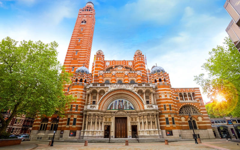 1. Soaring spires, Head to… Salisbury, Wiltshire, 2. A gargantuan nave, Head to… Liverpool, Merseyside, 3. Stunning stained glass, Head to… Canterbury, Kent, 4. Cracking cloisters, Head to… Norwich, Norfolk, 5. A cool crypt, Head to… Ripon, North Yorkshire, 6. Precious relics, Head to… Hereford, Herefordshire, 7. Pilgrim appeal, Head to… St Davids, Pembrokeshire, 8. Quirky features, Head to… Lincoln, Lincolnshire, 9. A first-class choir, Head to… Westminster, London, 10. High design, Head to… Clifton, Bristol