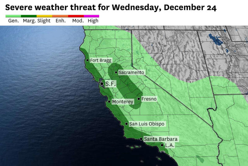 Northern California windstorm and tornado chance, Southern California rainstorm and flooding, Sierra snowstorm, Related Reading, Subscribe