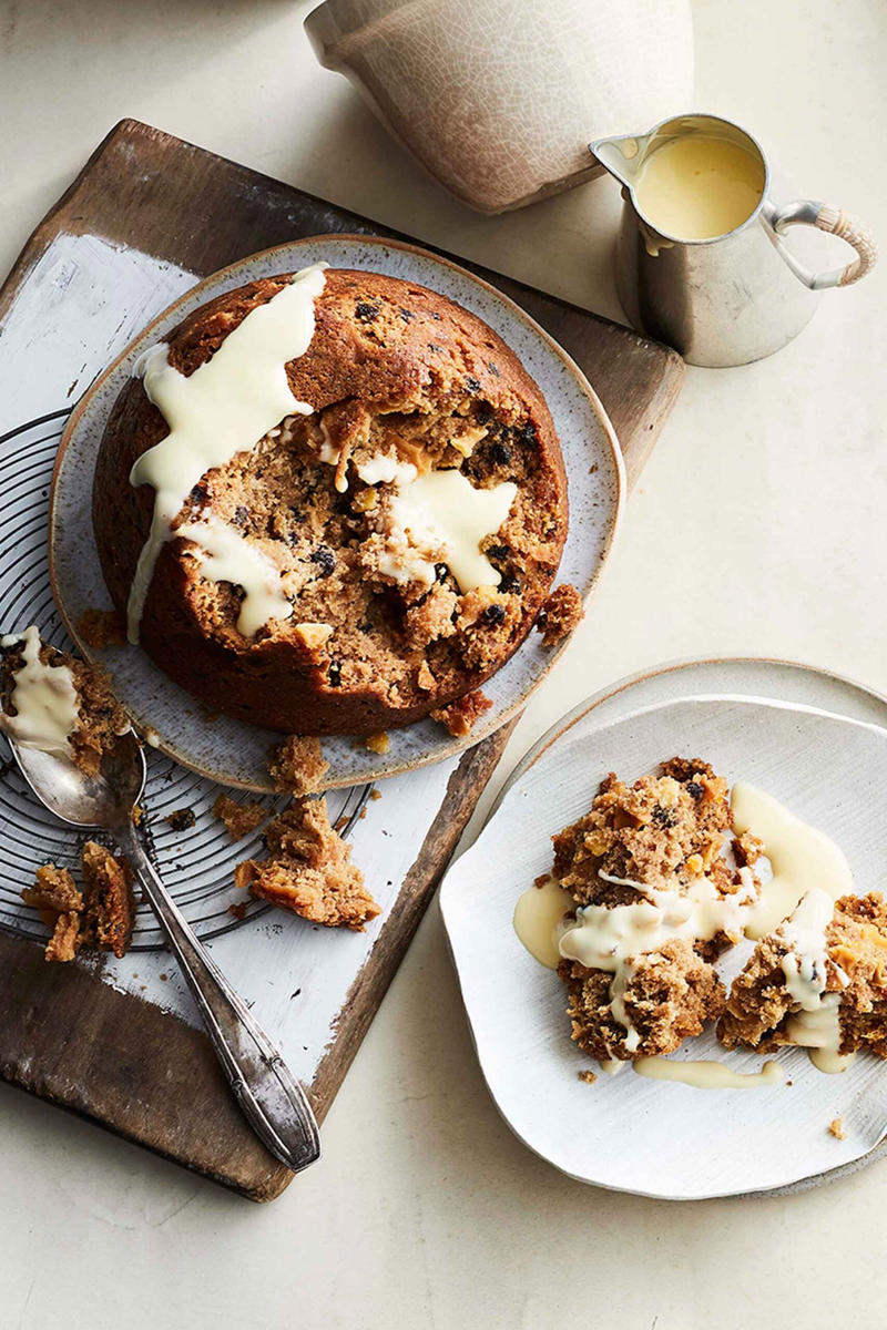 16 of our most beloved Christmas desserts, Nan’s fruit trifle , Date and ginger Christmas cake , Golden syrup steamed pudding , Pavlova with summer berries , Homemade nougat squares , Healthy pumpkin fruit cake , Italian-inspired trifle , Pavlova with honey-roasted rhubarb, raspberries and yoghurt cream , Sago plum pudding , Christmas fruit cake , Grandma’s Christmas cake , Cardamom sugar cookies , A grandmother’s traditional Christmas pudding , Gluten free tiramisu , Arnott’s dark Tim Tam pavlova