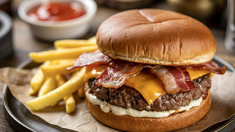21. Jack in the Box, 20. White Castle, 19. Burger King, 18. Carl's Jr., 17. McDonald's, 16. Wendy's, 15. Checkers/Rally's, 14. Freddy's, 13. Smashburger, 12. Red Robin, 11. Steak 'n Shake, 10. Fatburger, 9. Bareburger, 8. Whataburger, 7. 7th Street Burger, 6. BurgerFi, 5. Habit Burger and Grill, 4. Culver's, 3. Shake Shack, 2. Five Guys, 1. In-N-Out Burger