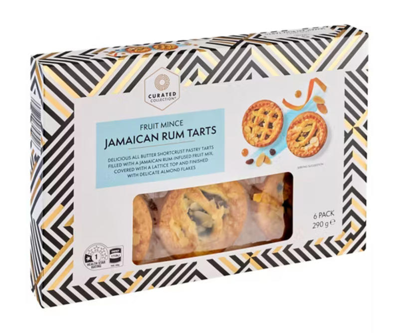 Aldi brandy crumble fruit mince tarts, Aldi Jamaican rum deluxe fruit mince tarts, Aldi apple crumble fruit mince tarts, Woolworths Davidson plum and gin fruit mince tarts, Coles brown butter and Jamaican rum fruit mince pie, Coles Christmas fruit mince pie, Woolworths mixed berry mince pies, Woolworths fruit mince pies with apple brandy, Aldi fruit mince pies, IGA Yarrows plum and gin tarts, .50, Woolworths fruit mince pies