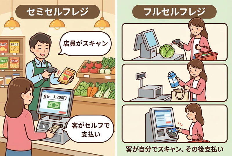 「客に労働をさせるのか」という憤り, 海外で再議論される「セルフレジ」のデメリット, なぜ今、「セミセルフレジ」が最強なのか, 「適材適所」を見極める時代へ