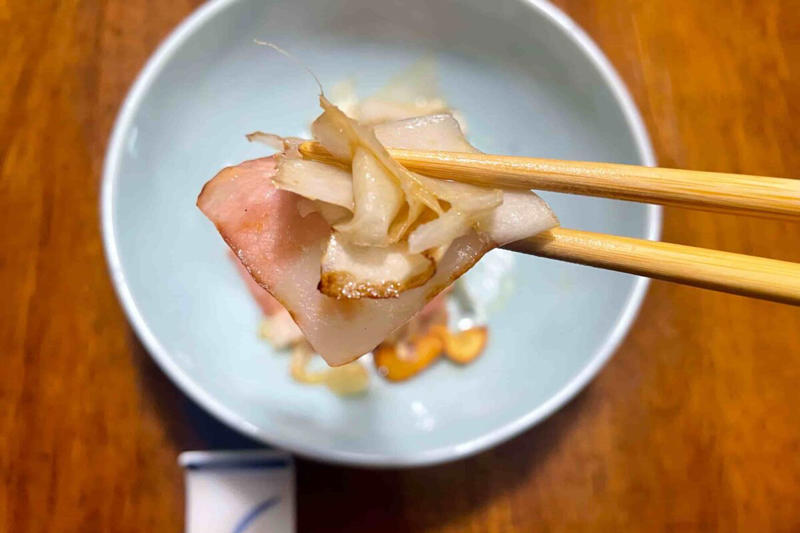 ■「大根の皮ペペロンチーノ」の材料, ■材料をさっと炒めるだけ, ■調味料で使ってないのに最強のおつまみ, 【投稿】「大根の皮ペペロンチーノ」
