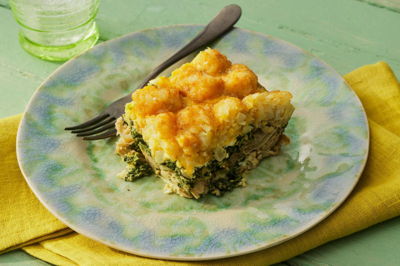 High-Protein Breakfast Casserole, Overnight French Toast Casserole, Spinach & Feta English Muffin Breakfast Casserole, Tater Tot Breakfast Casserole, Peanut Butter-Banana French Toast Casserole, Bacon, Cheddar & Spinach Strata, Spinach, Feta & Artichoke Tater Tot Casserole, Ham & Broccoli Breakfast Casserole, Spinach, Mushroom & Egg Casserole, Lemon-Blueberry French Toast Casserole, Eggs Benedict Casserole, Vegetarian Spring Egg Casserole, Christmas Breakfast Casserole, Sweet Pepper Hash Brown Baked Eggs, Blueberry-Almond Overnight French Toast