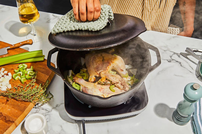 Lodge Pre-Seasoned Cast Iron 5-Piece Set, Shop More Lifelong Cookware Worth Gifting at Amazon, Lodge 8-Inch Pre-Seasoned Carbon Steel Skillet, Le Creuset 8-Quart Enameled Cast Iron Signature Oval Dutch Oven, Tramontina 10-Piece Tri-Ply Clad Stainless Steel Cookware Set, All-Clad D3 3-Ply Stainless Steel Fry Pan Set, Hestan CopperBond 10-Piece Ultimate Cookware Set