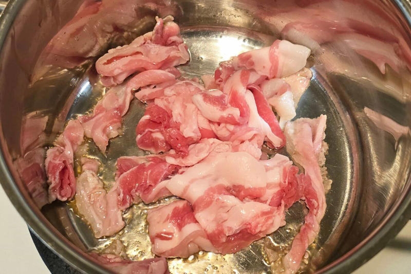 ■「旨塩ねぎ豚スープ」の材料, ■炒めて煮て、とろみをつけて完成, ■栄養満点でうどんとも相性抜群, 【動画】旨塩ねぎ豚スープ