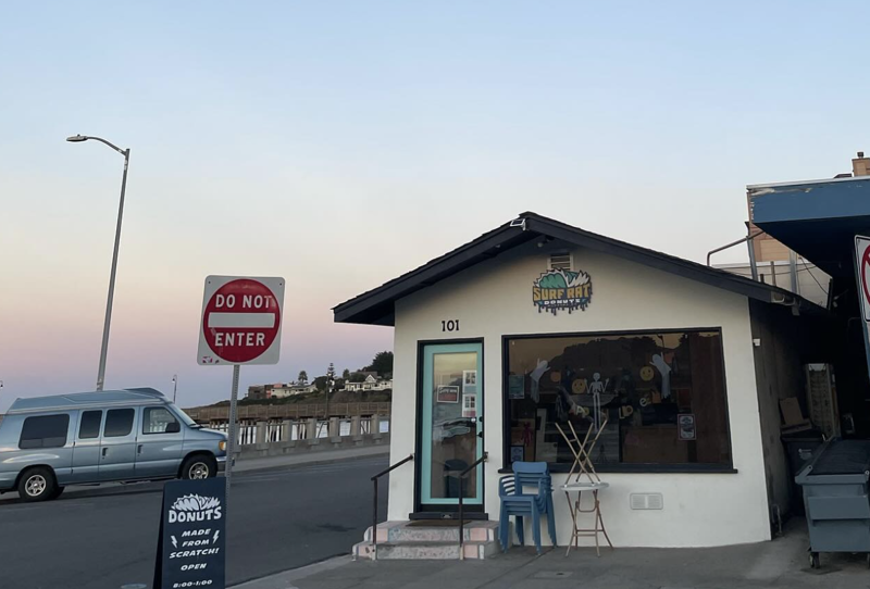 Carquest, Rite Aid, El Taco de Mexico, Rib Line by the Beach, Paso Terra, Cowboy Cookie, Morro Bay Butcher & Deli, Surf Rat Donuts, Bang the Drum, Black Hand Cellars, Proof & Gather, Hope Chest, Antigua Brewing, The Cotton Ball, Babydudes, Brooks Burgers, CJ's BBQ Smokehouse, Courtside Cellars, Gaia's Gallery, Michael's Optical, Spoon Trade, Starbucks, Burger Village, SLO Delicious, Tropics Aquarium Professionals, Ebony SLO